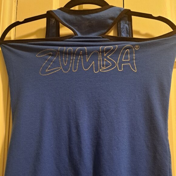 Zumba Tank Top, Small, Blue - Picture 3 of 3